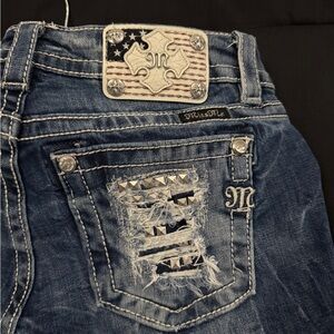 Miss Me Cuffed Skinny Jeans